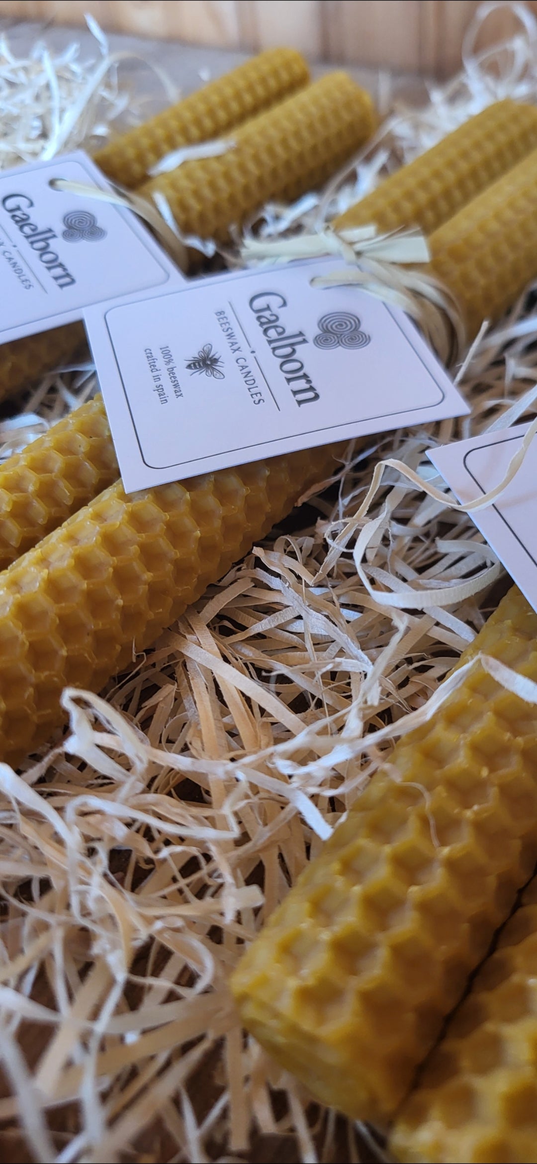 beeswax dinner candle (pair)