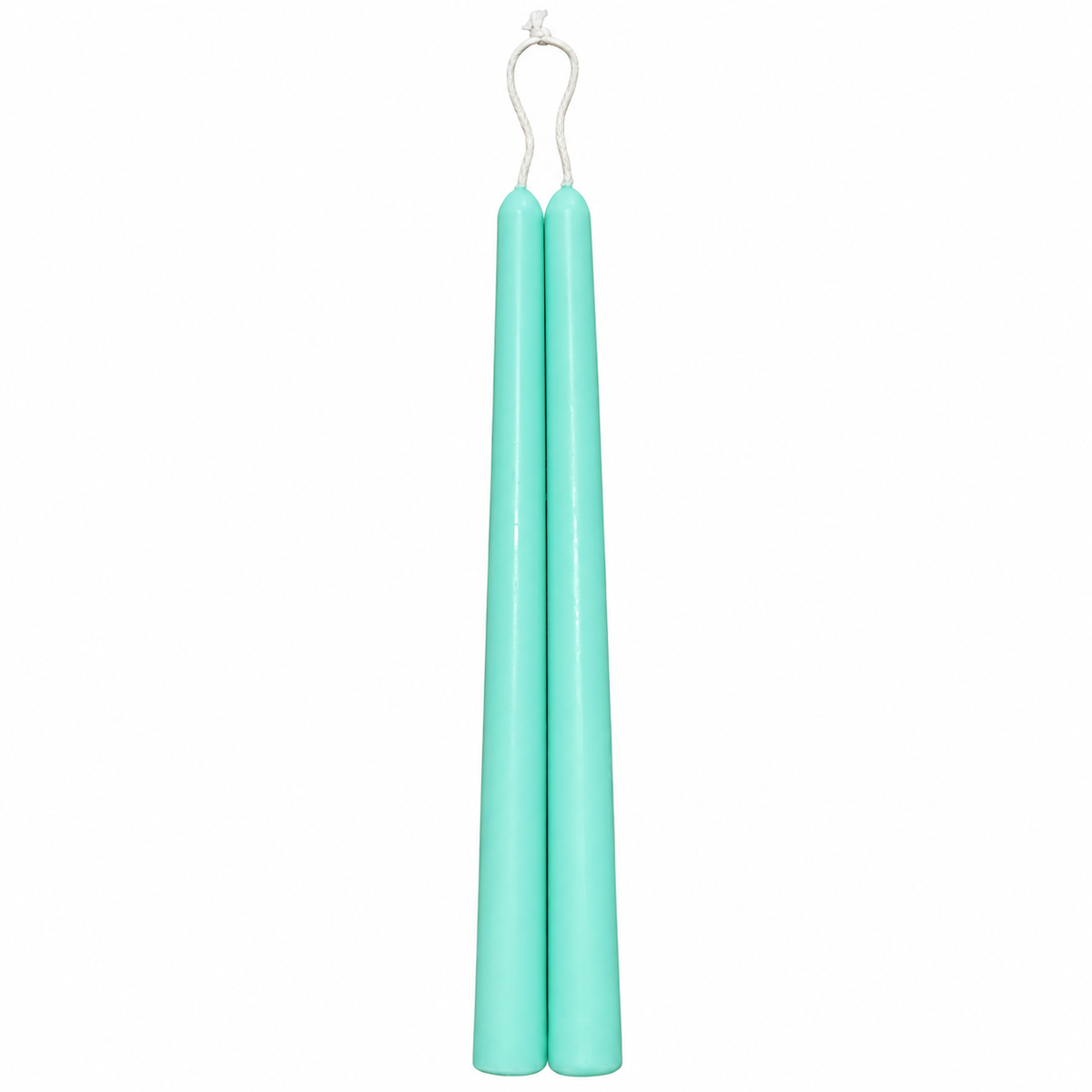 Seafoam Green taper candles